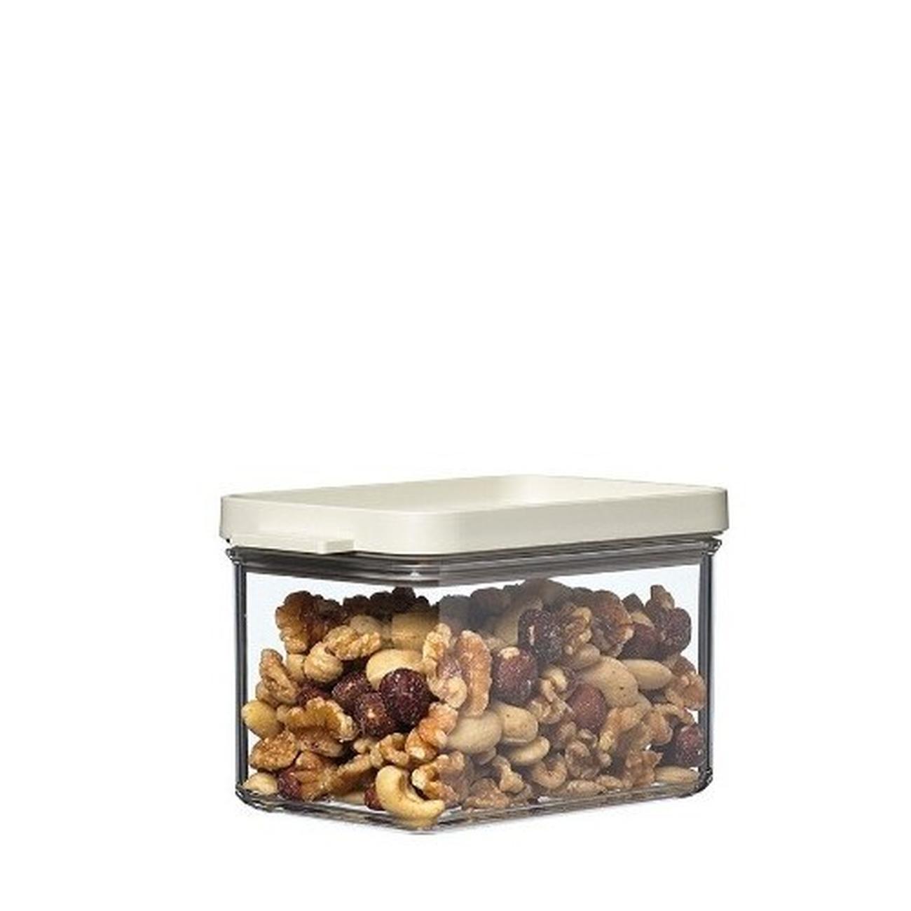 mepal-nordic-white-700ml-omnia-rectangular-storage-box - Mepal Omnia Storage Box Rectangular Nordic White 700ml