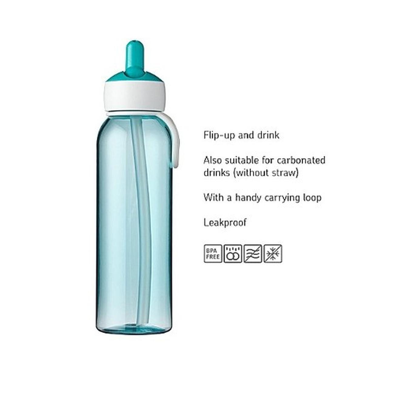 mepal-water-bottle-flip-up-campus-500ml-blue - Mepal Water Bottle Flip-up Campus 500 ml