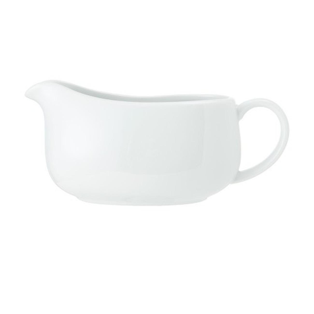 mikasa-chalk-porcelain-white-gravy-boat - Mikasa Chalk Porcelain White Gravy Boat