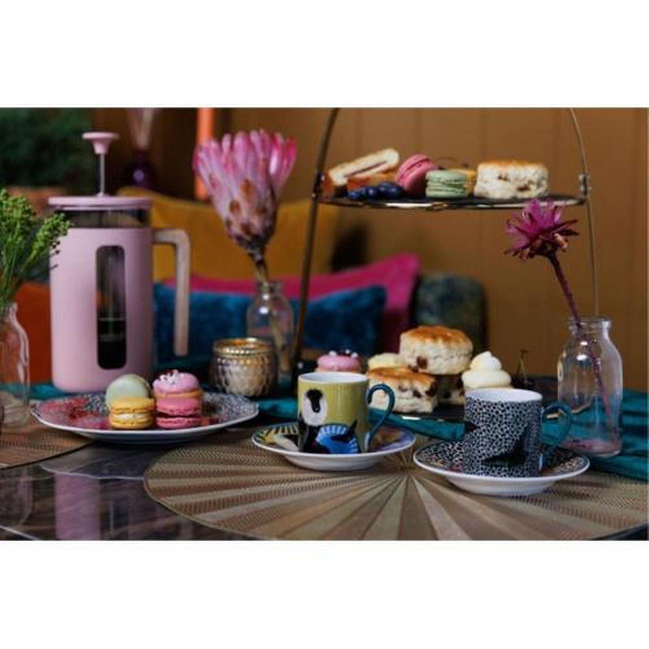 mikasa-espresso-cup-saucer-sarah-arnett-2pc - Mikasa Sarah Arnett Porcelain Espresso Cups & Saucers Set of 2