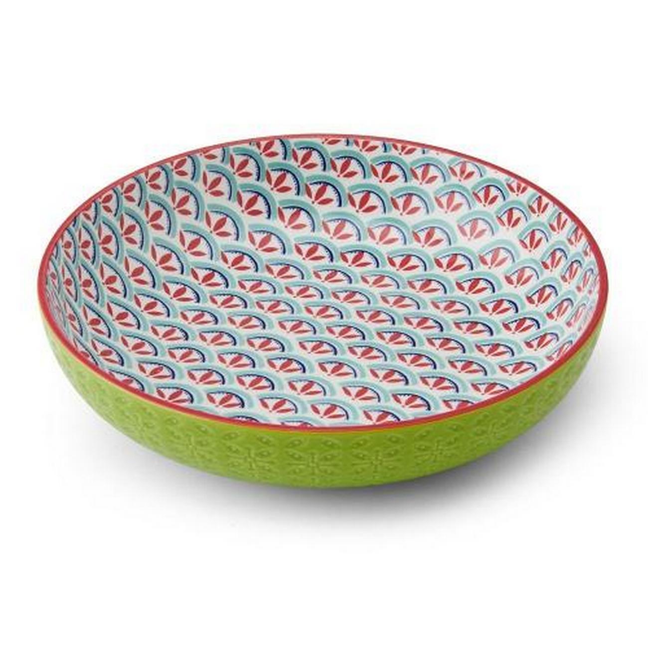 mikasa-geometric-line-bowl-21cm - Mikasa Geometric Line Stoneware Bowl