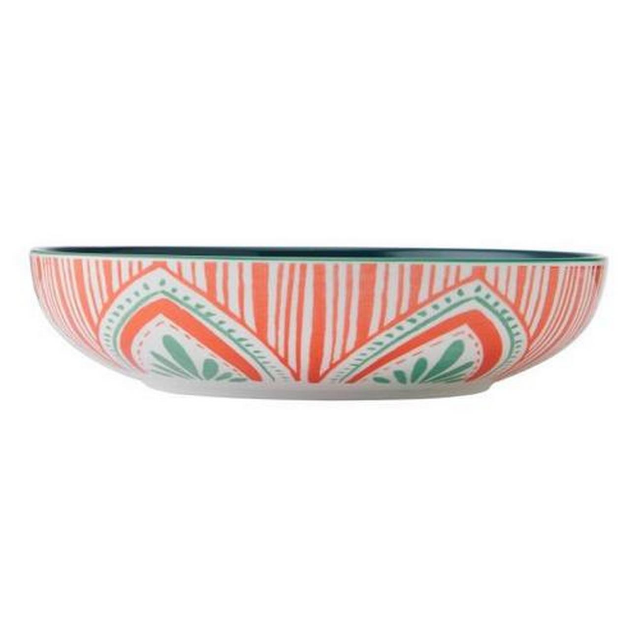 mikasa-mixed-folk-bowl-21cm - Mikasa Folk Pattern Stoneware Bowl