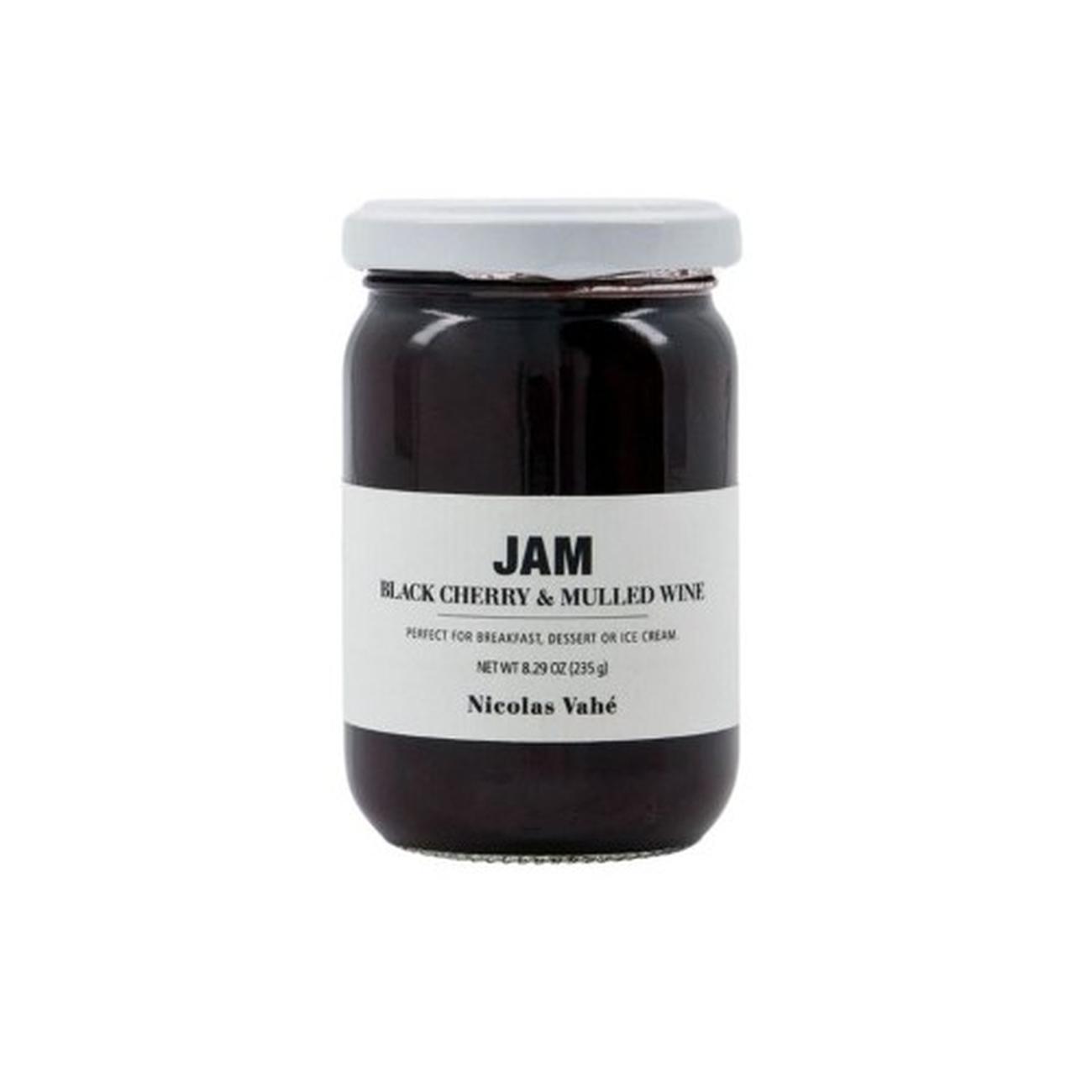 nic-jam-black-cherry-mulled-wine - Nicolas Vahe Jam Black Cherry & Mulled Wine 235g