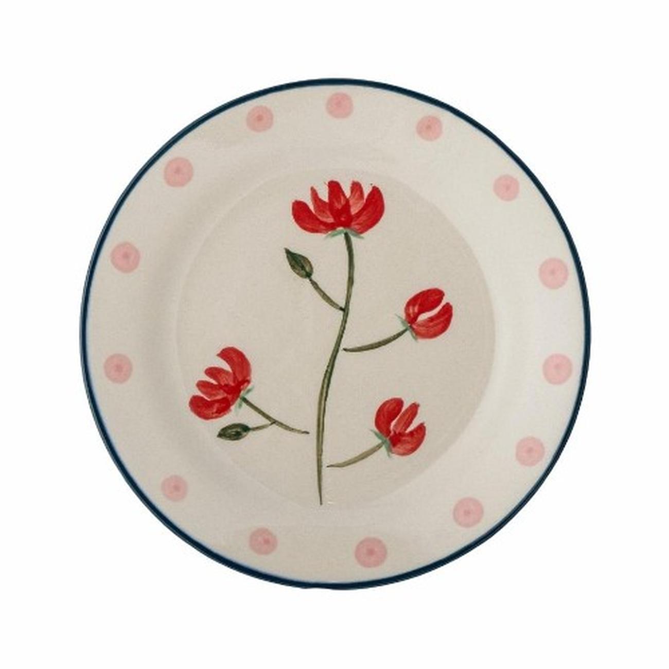 ninette-plate-red-stoneware - Ninette Plate Red Stoneware 