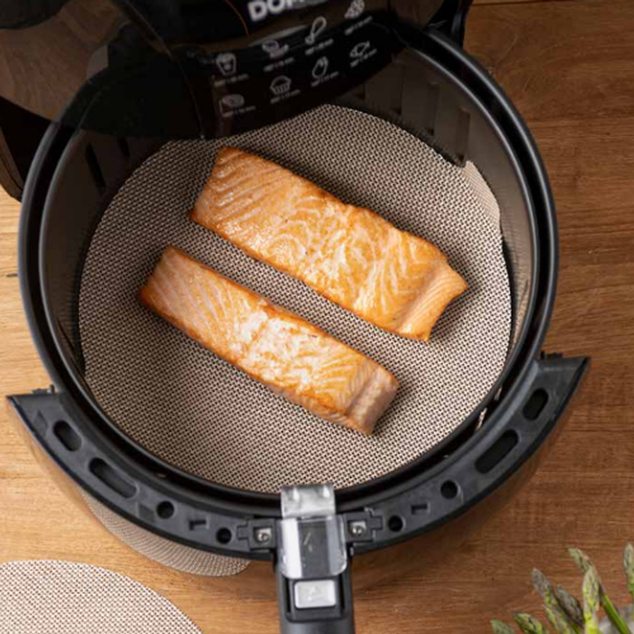 no-stik-reusable-round-air-fryer-liners-set-of-2 - NoStik Reusable Round Air Fryer Liners Set of 2