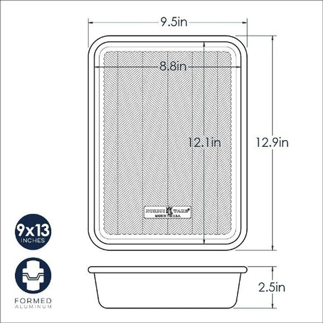 nordic-ware-prism-rectangular-baking-pan-9x13 - Nordic Ware Prism Rectangular Baking Pan