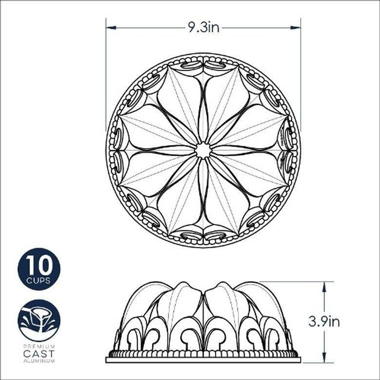 nordicware-fluer-de-lis-bundt-pan - Nordic Ware Fleur De Lis Bundt Pan