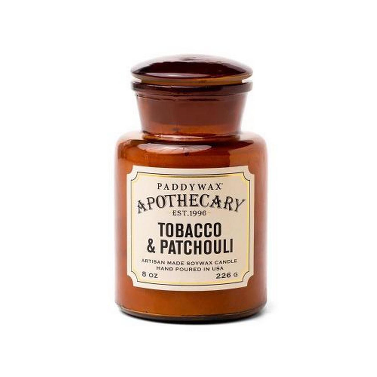paddywax-apothecary-glass-jar-candle-tobacco-patchouli - Paddywax Apothecary Glass Jar Candle Tobacco & Patchouli