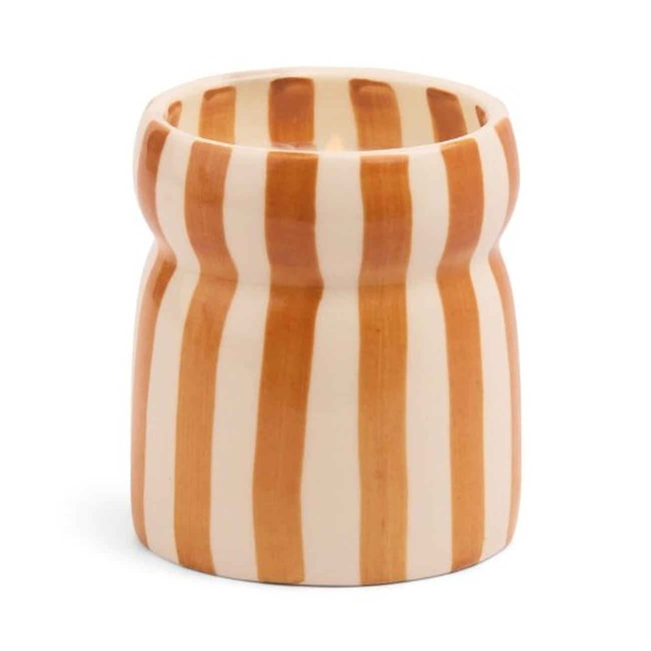 paddywax-cabana-candle-sienna-sunset-warm-salted-air-amber - Paddywax Cabana Sienna Sunset Striped Candle Warm Salted Air & Amber