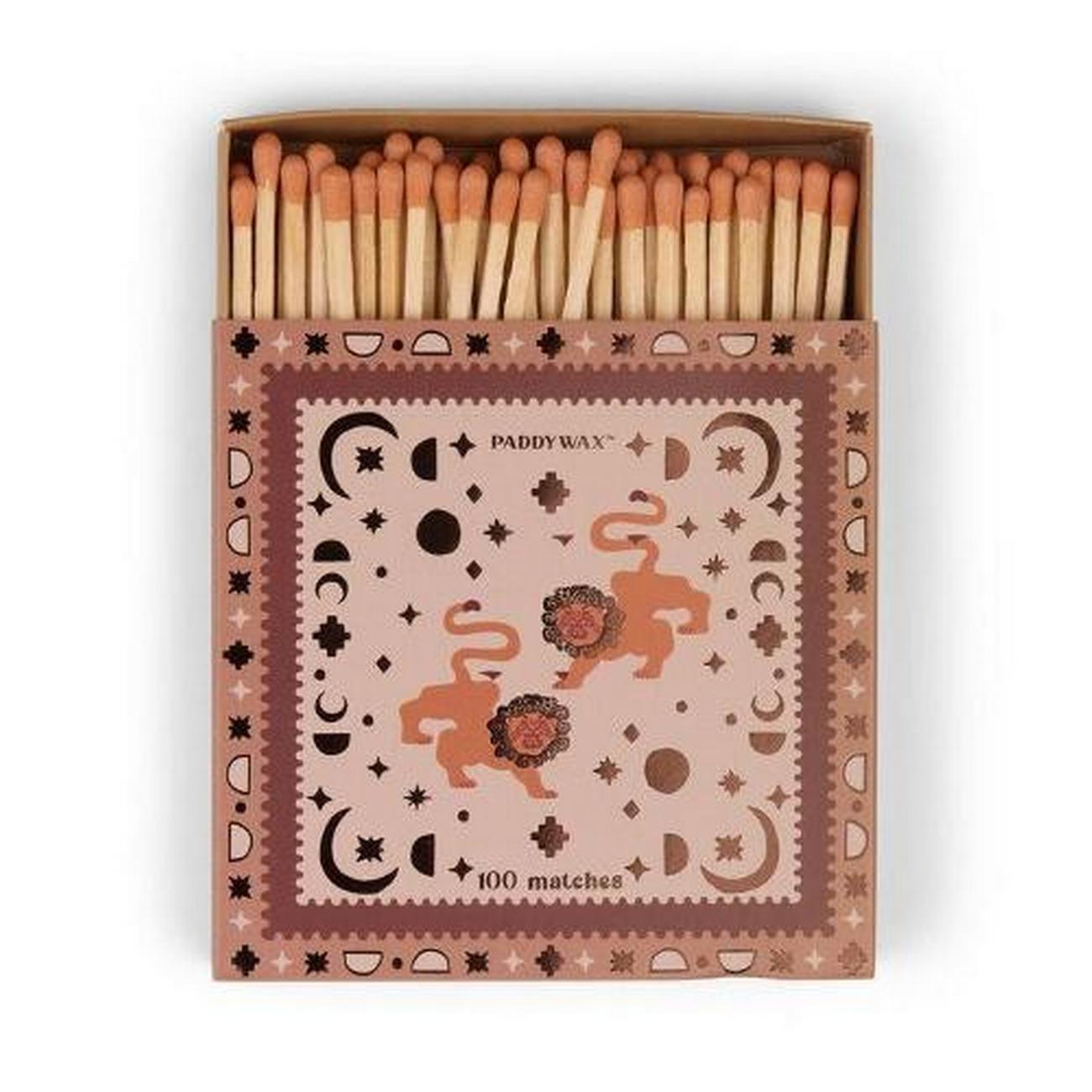 paddywax-lions-jumbo-boxed-matches - Paddywax Lions Jumbo Boxed Matches
