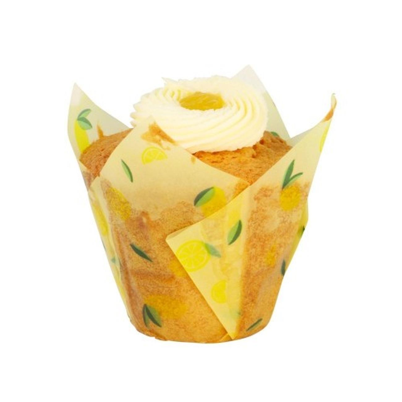 pme-24-lemon-tulip-muffin-cases - PME 24 Lemon Tulip Muffin Cases