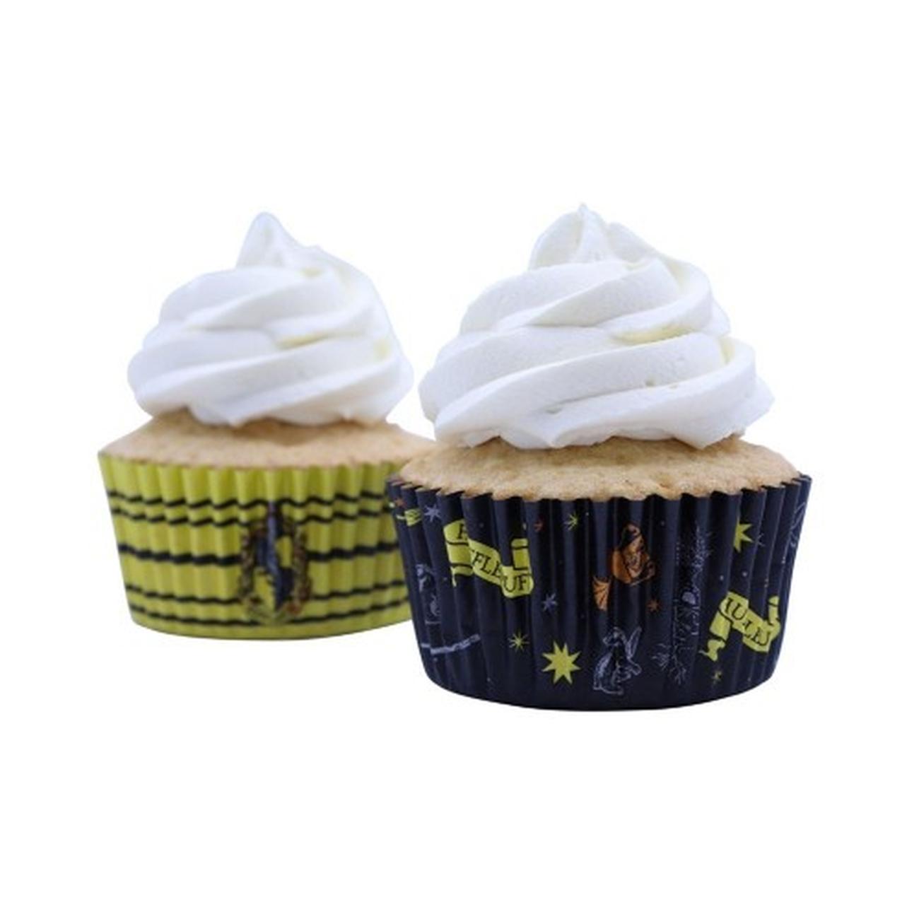 pme-30-foil-cupcake-cases-hufflepuff - PME 30 Foil Baking Cases Hufflepuff