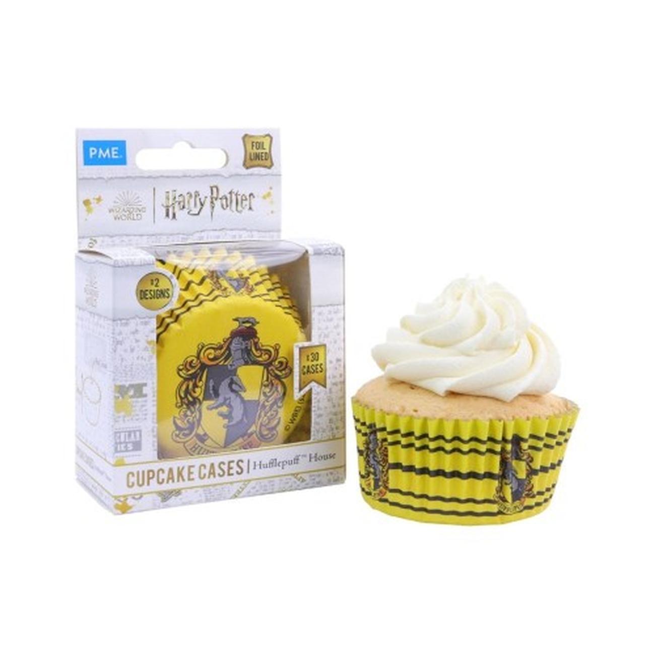 pme-30-foil-cupcake-cases-hufflepuff - PME 30 Foil Baking Cases Hufflepuff