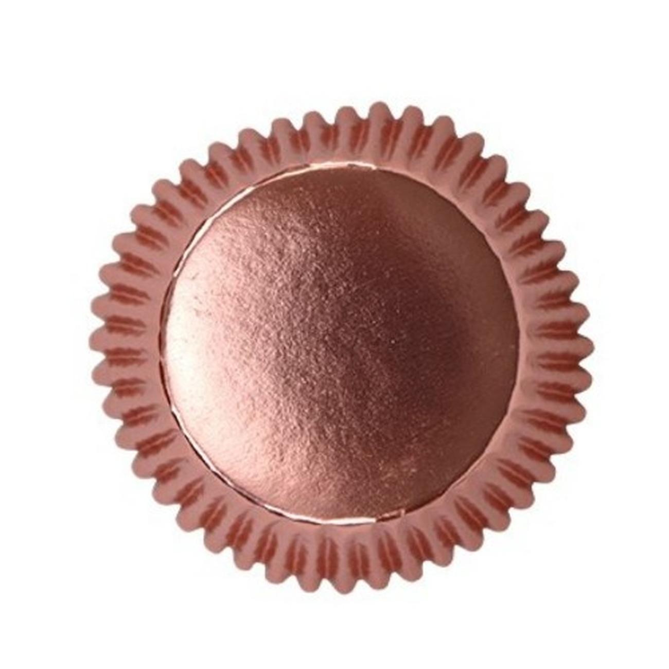 pme-30-metallic-rose-gold-baking-cases - PME 30 Metallic Rose Gold Baking Cases