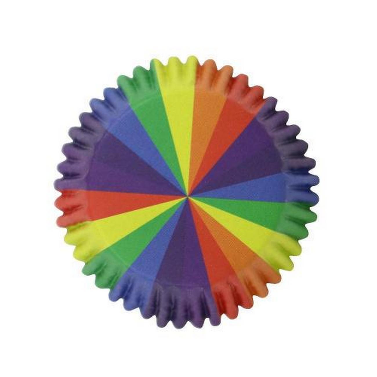 pme-30-standard-foil-baking-cases-rainbow-colours - PME 30 Standard Foil Cupcake Cases Rainbow Colours