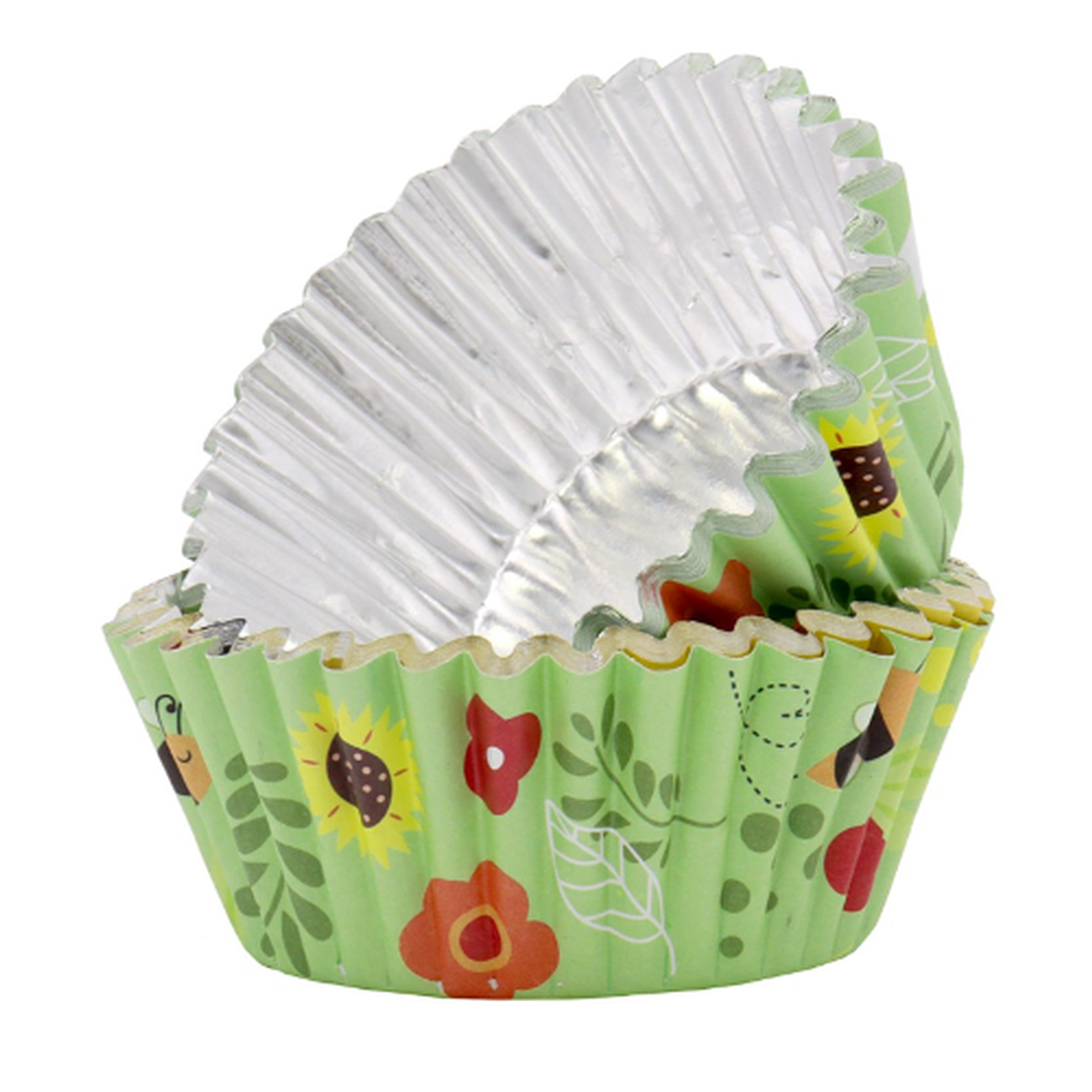 pme-30-standard-foil-cupcake-cases-bees - PME 30 Standard Foil Cupcake Cases Bees
