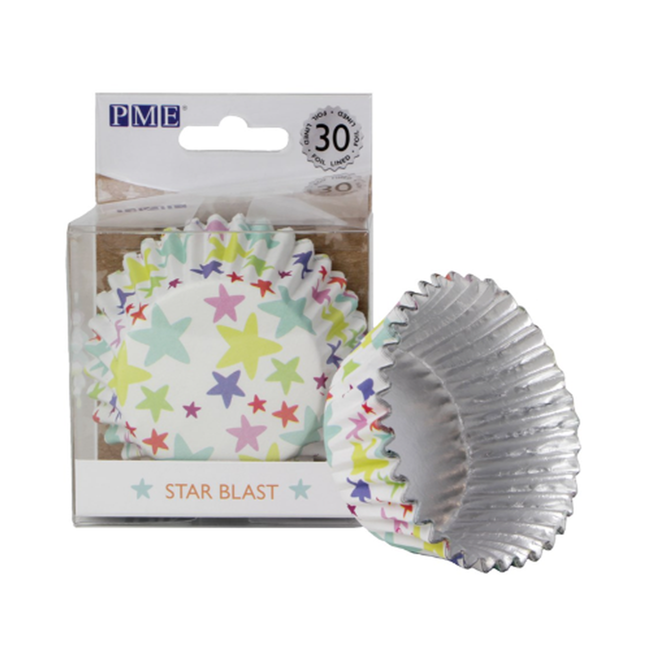 PME Rainbow Stripes Cupcake Case, Standard Size, Pack o