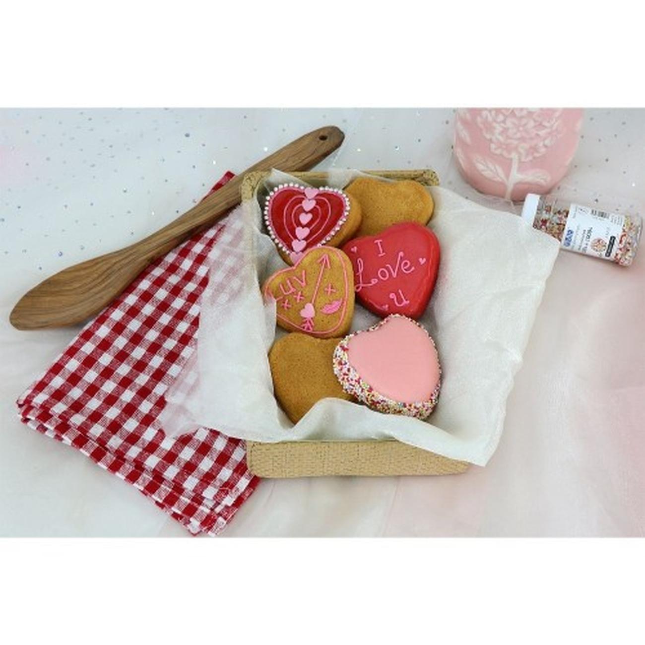 pme-6-cup-heart-pan-non-stick - PME 6 Cup Heart Pan Non Stick 