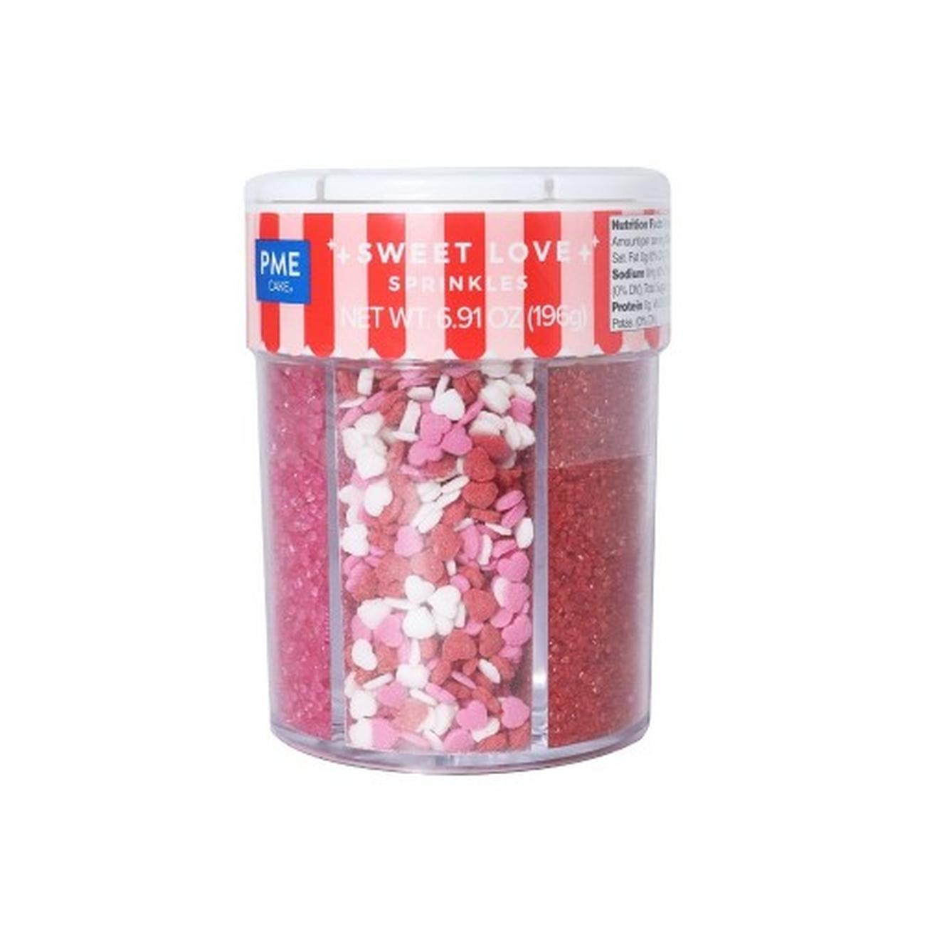 pme-6-in-1-valentines-sprinkle-set-sweet-love - PME 6-in-1 Valentines Sprinkle Set Sweet Love 196g
