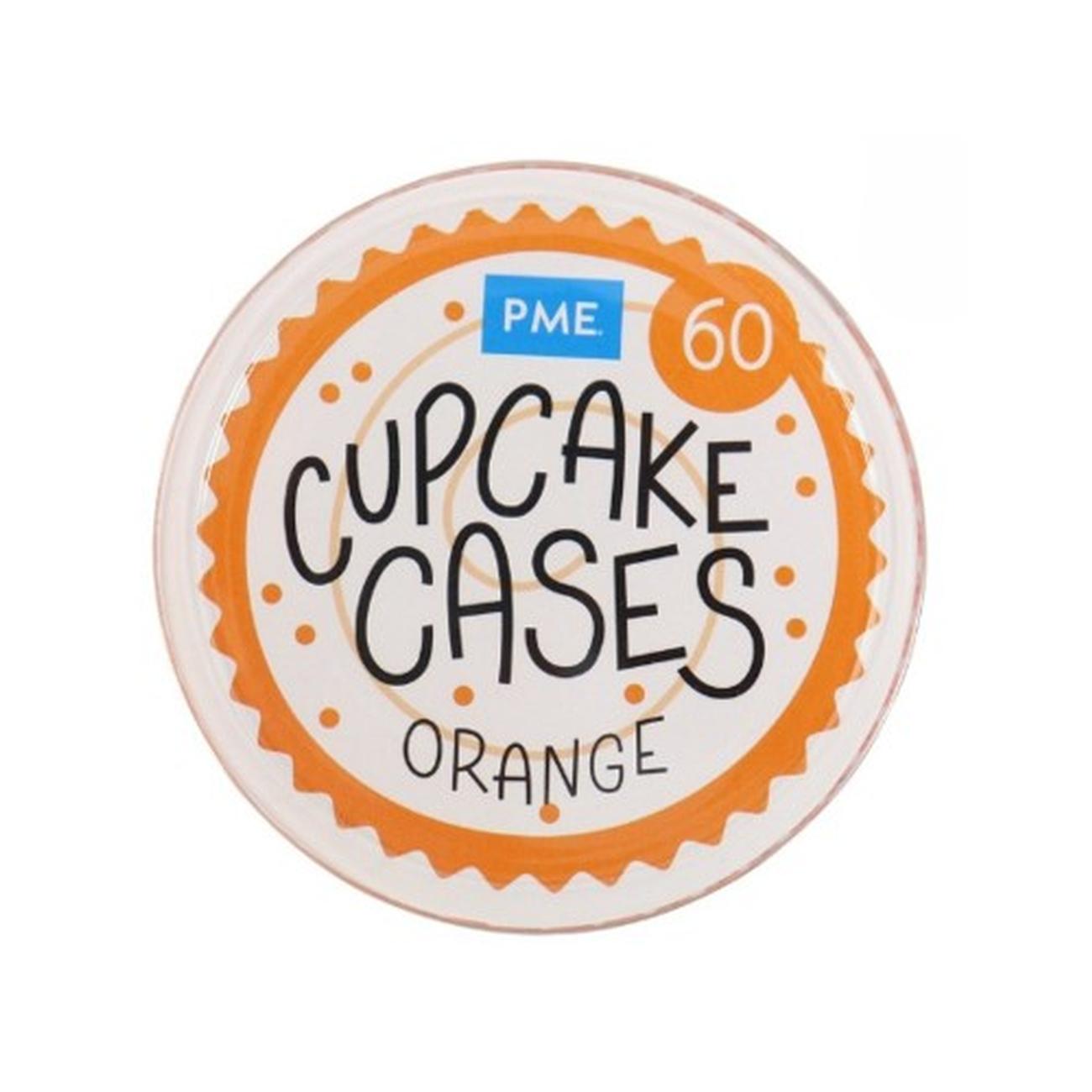 pme-60-cupcake-cases-orange - PME 60 Cupcake Cases Orange 