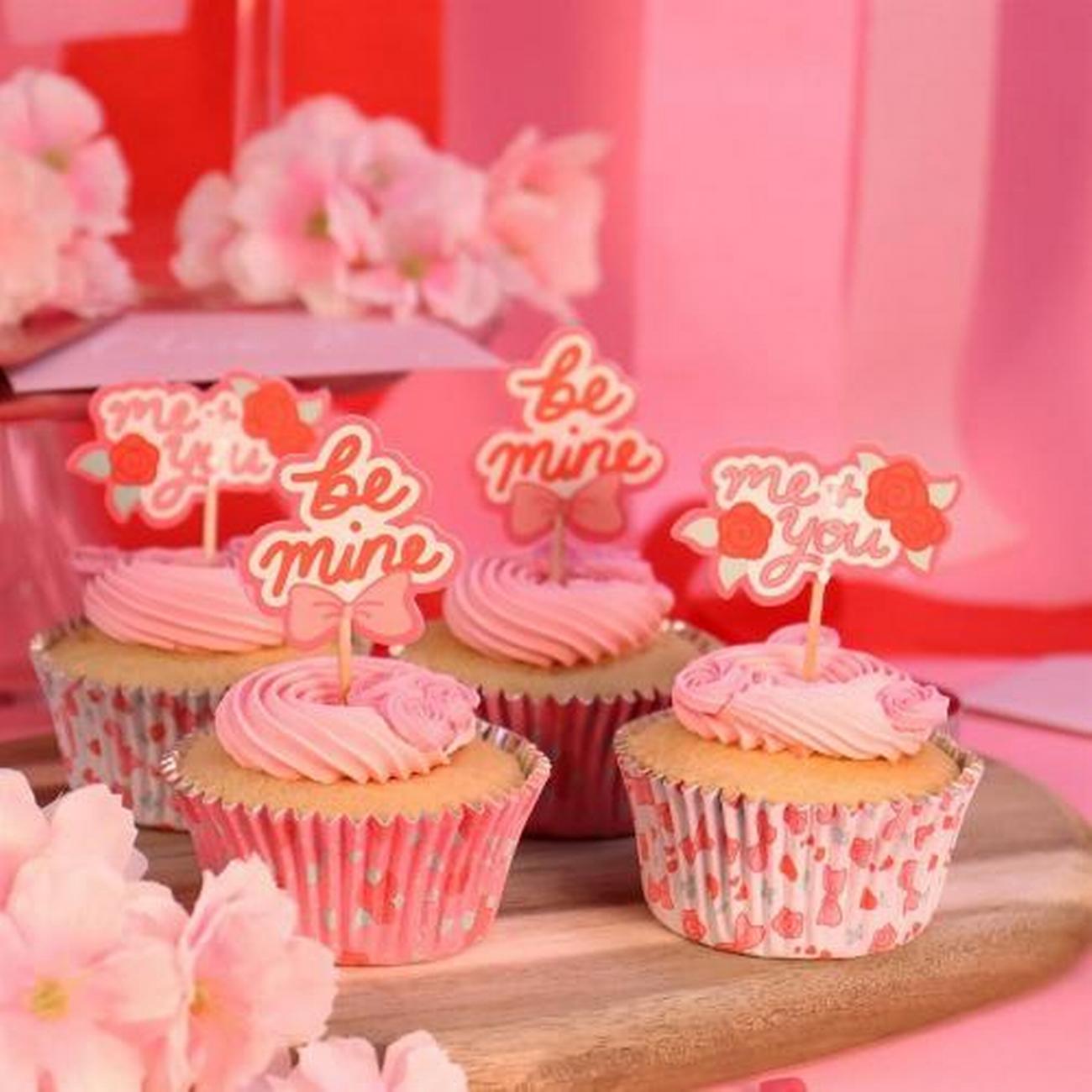 pme-be-my-valentine-cupcake-cases-topper-set-of-24 - PME Be My Valentine Cupcake Cases & Topper Set of 24
