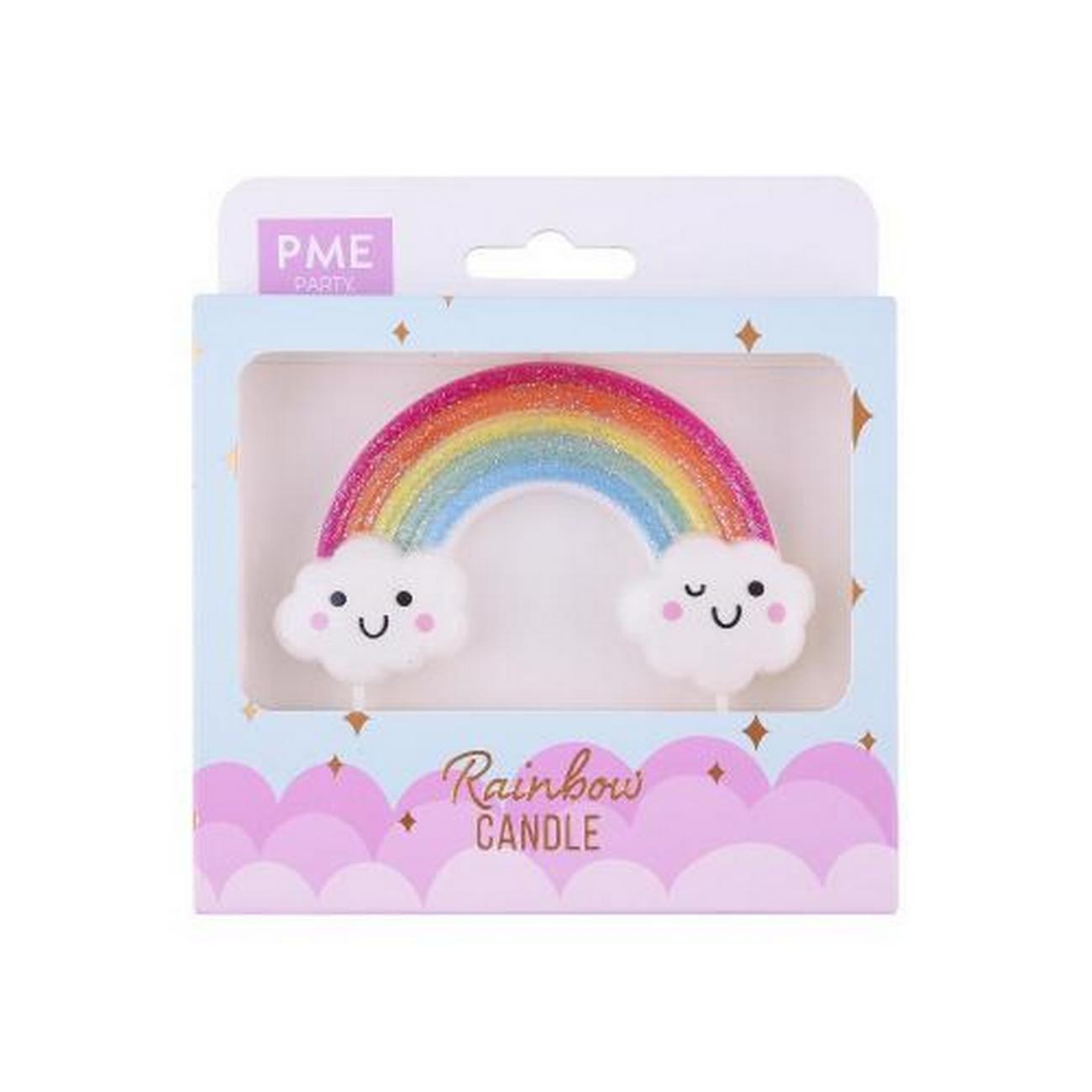 pme-candle-topper-glitter-rainbow - PME Candle Topper Glitter Rainbow 