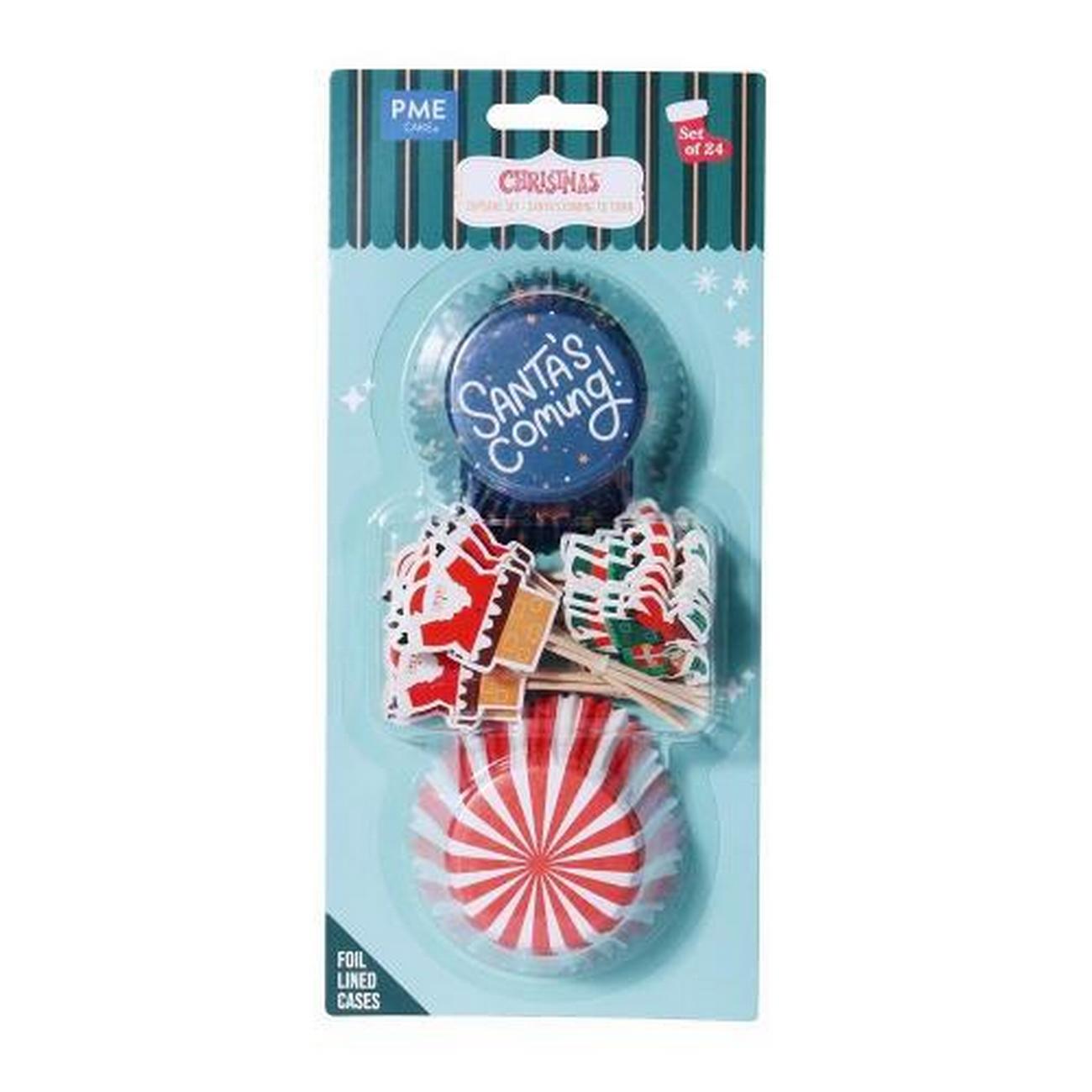 pme-christmas-cupcake-topper-santas-coming-to-town - PME Christmas Cupcake & Topper Santas Coming To Town