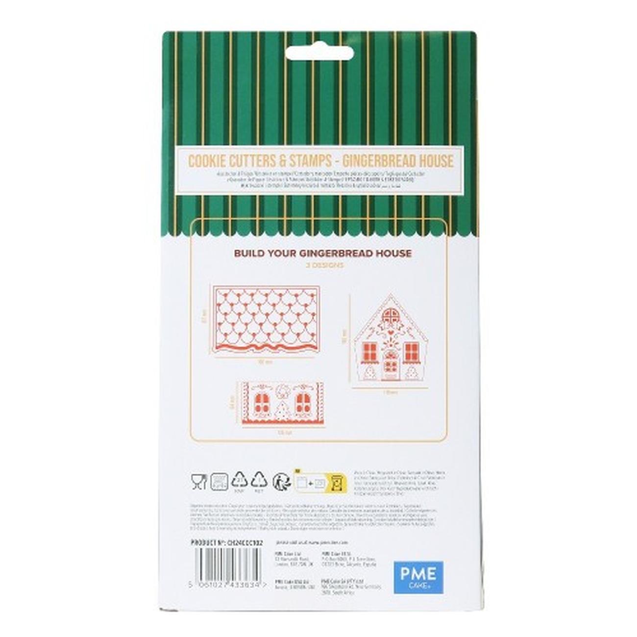 pme-christmas-gingerbread-house-cookie-cutter-stamp-set-3 - PME Gingerbread House Christmas Cookie Cutters & Stamps