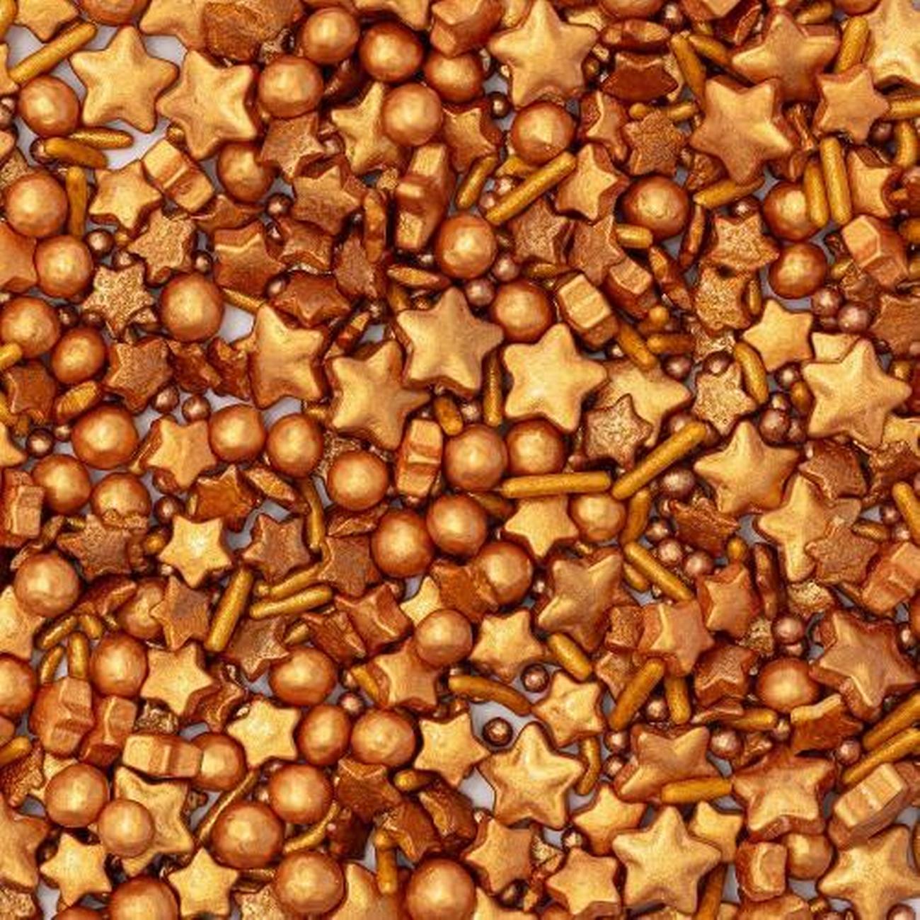 pme-christmas-gold-bell-sprinkles-mix  - PME Christmas Gold Bell Sprinkles Mix