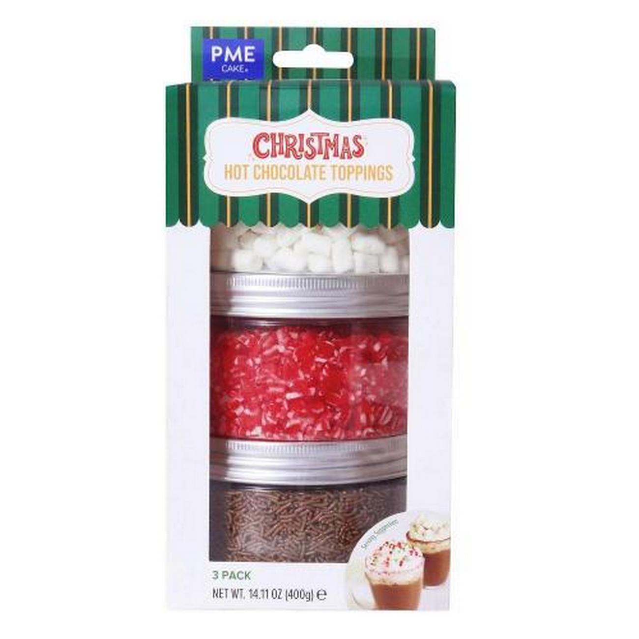 pme-christmas-hot-chocolate-toppings-set-of-3 - PME Christmas Hot Chocolate Toppings Set of 3