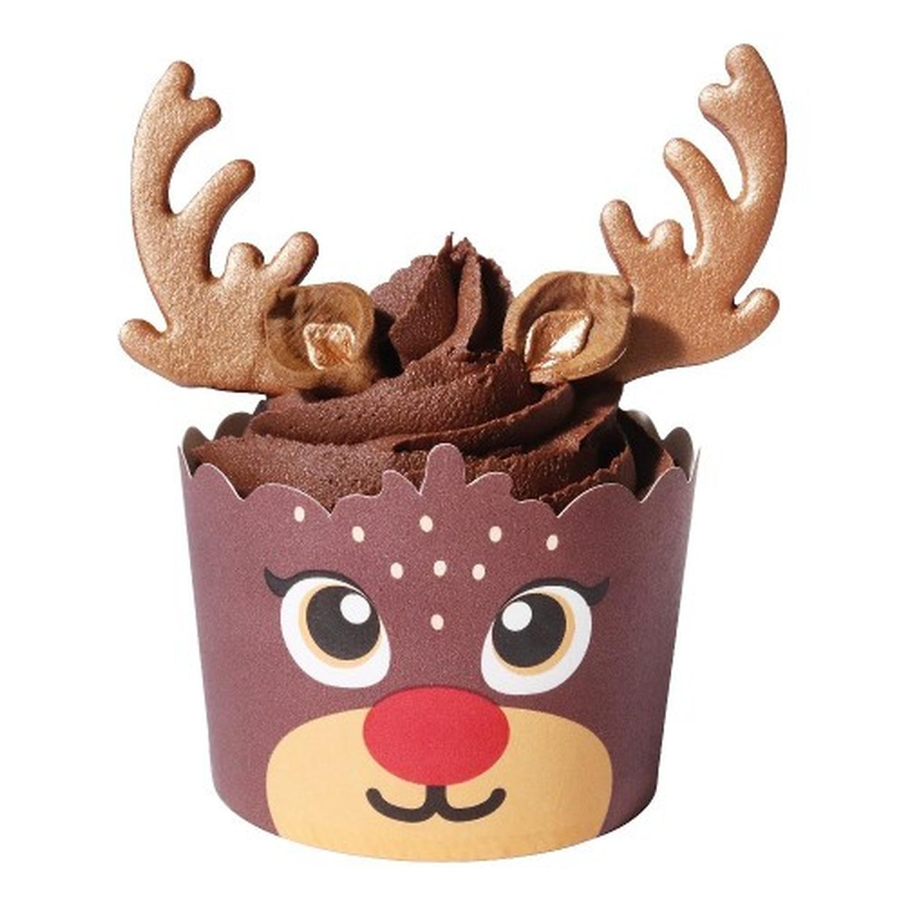pme-christmas-reindeer-cupcake-kit-pk-6 - PME Reindeers Christmas Cupcake Decorating Kit