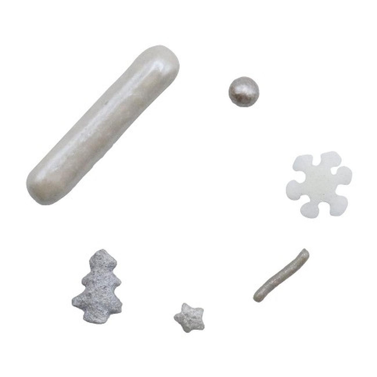 pme-christmas-silver-shining-stars-sprinkles-160g - PME Silver Shining Stars Christmas Sprinkles 160g