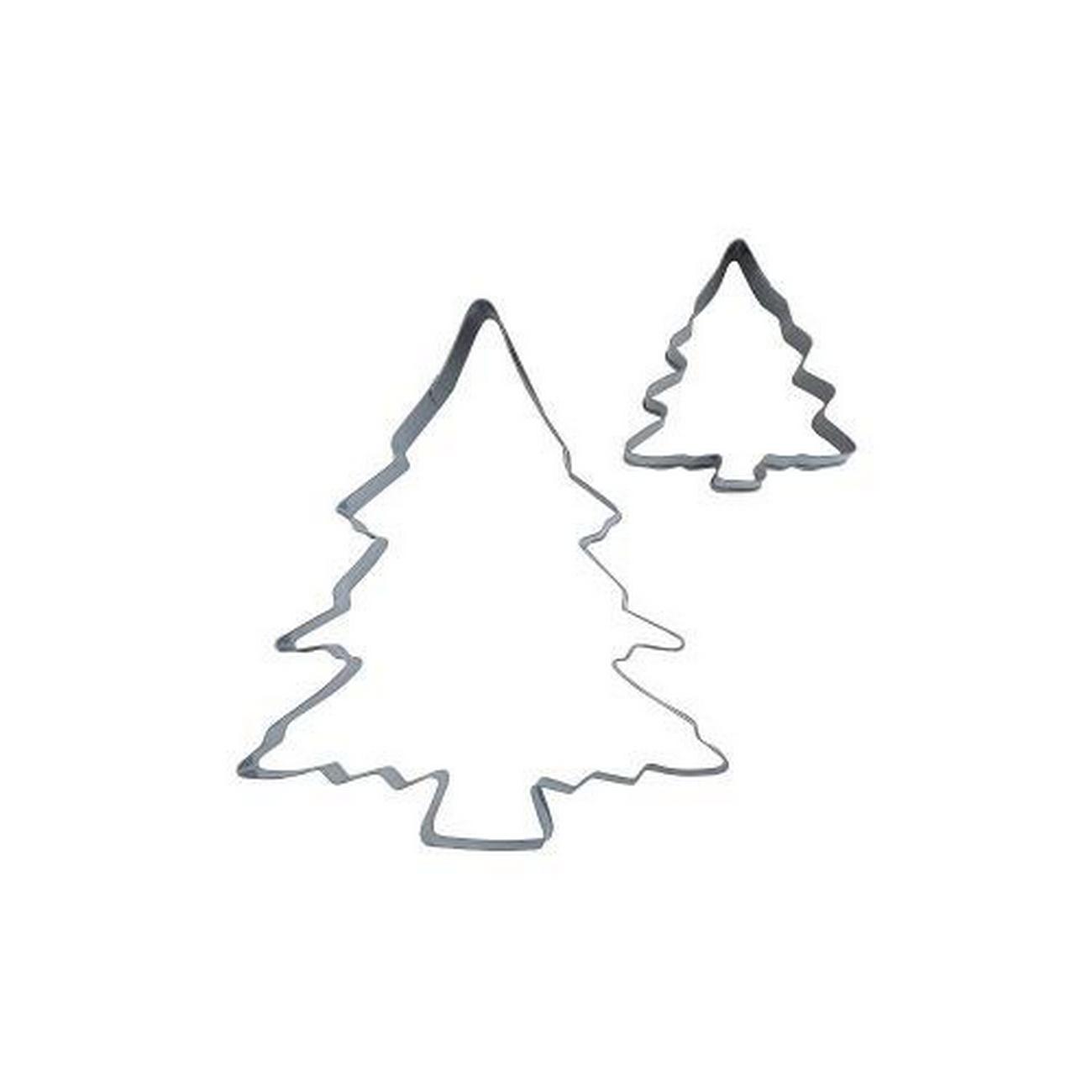 pme-christmas-tree-cookie-cutter-set-of-2 - PME Christmas Tree Cookie Cutter Set of 2 