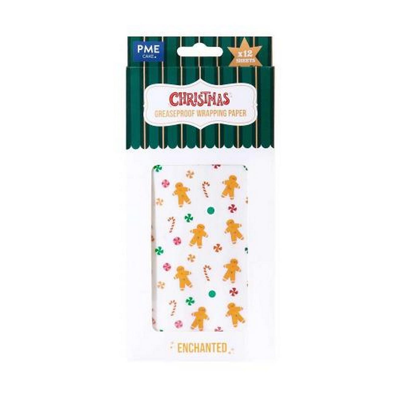 pme-christmas-wrapping-parchment-paper-gingerbread - PME Christmas Wrapping Parchment Paper Gingerbread