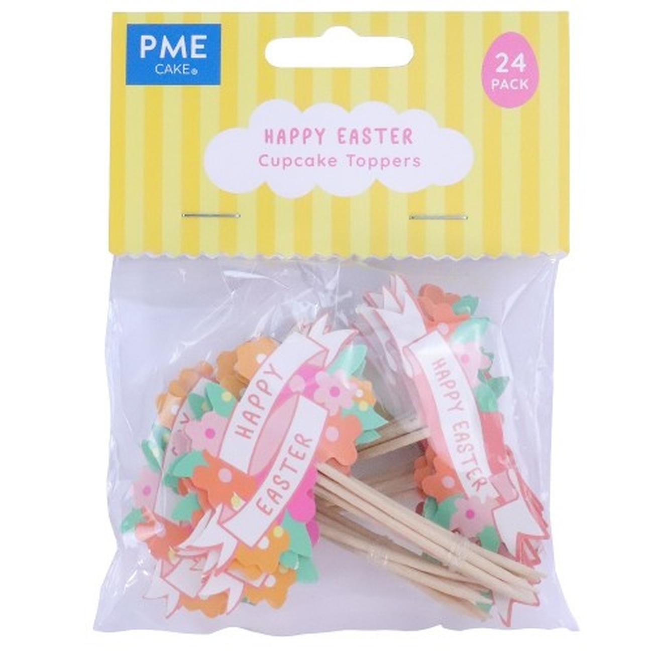 pme-easter-cupcake-toppers-happy-easter - PME Easter Cupcake Toppers Happy Easter