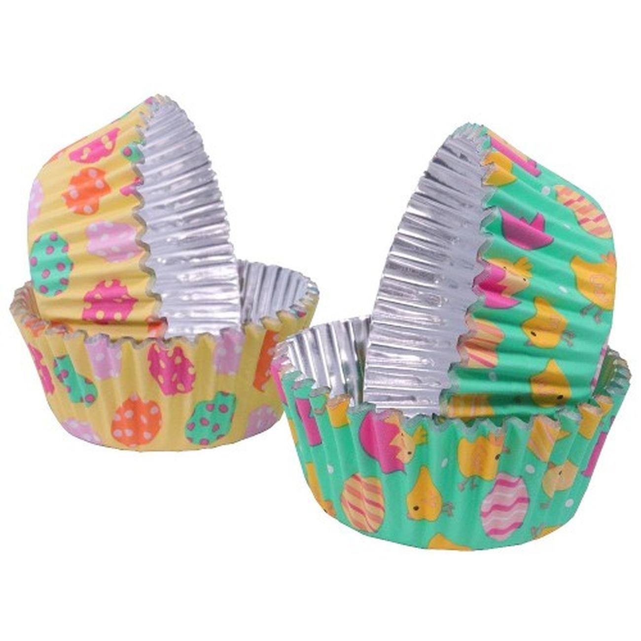 pme-easter-foil-lined-cupcake-cases-easter-chicks - PME Easter Foil-lined Cupcake Cases Easter Chicks Set of 60