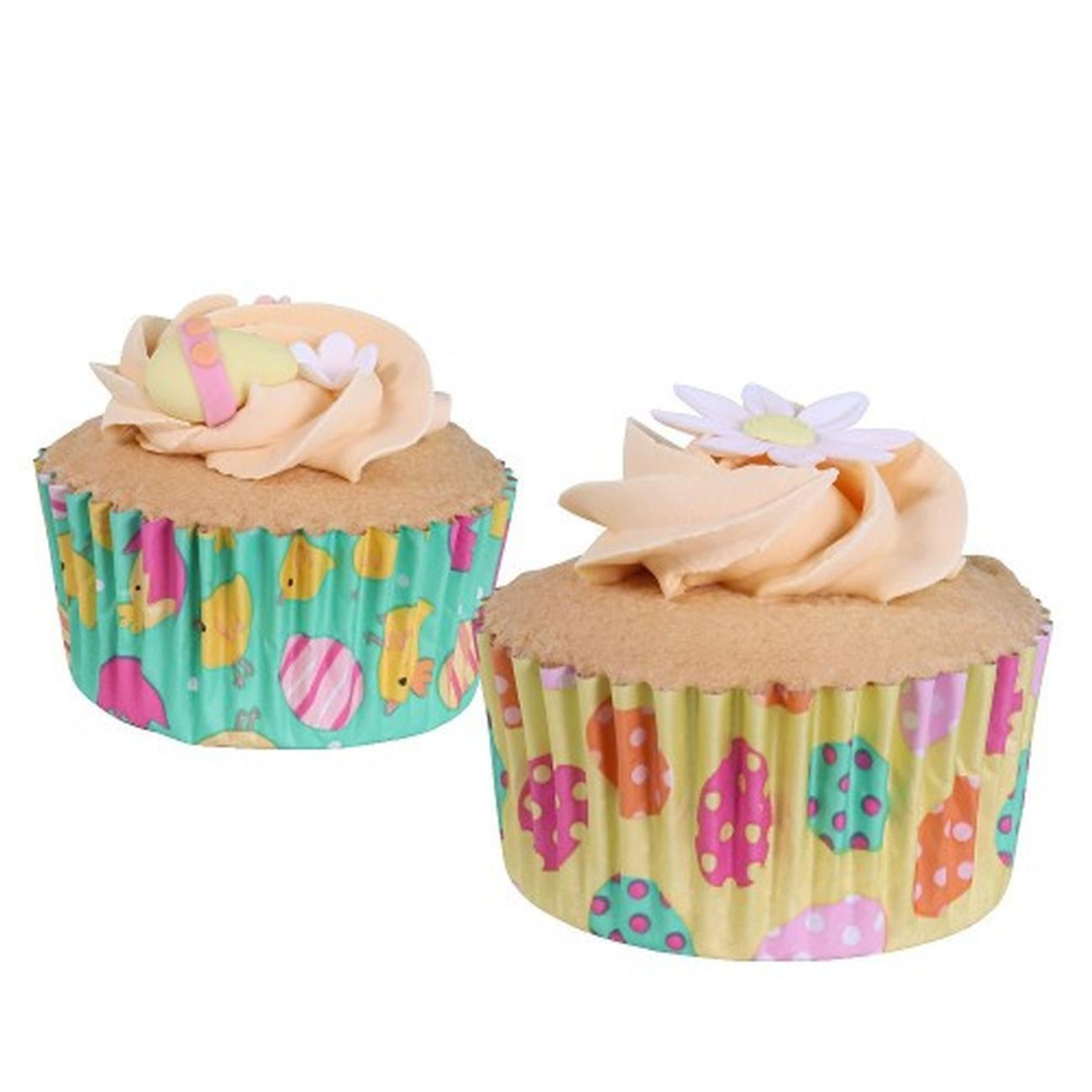 pme-easter-foil-lined-cupcake-cases-easter-chicks - PME Easter Foil-lined Cupcake Cases Easter Chicks Set of 60
