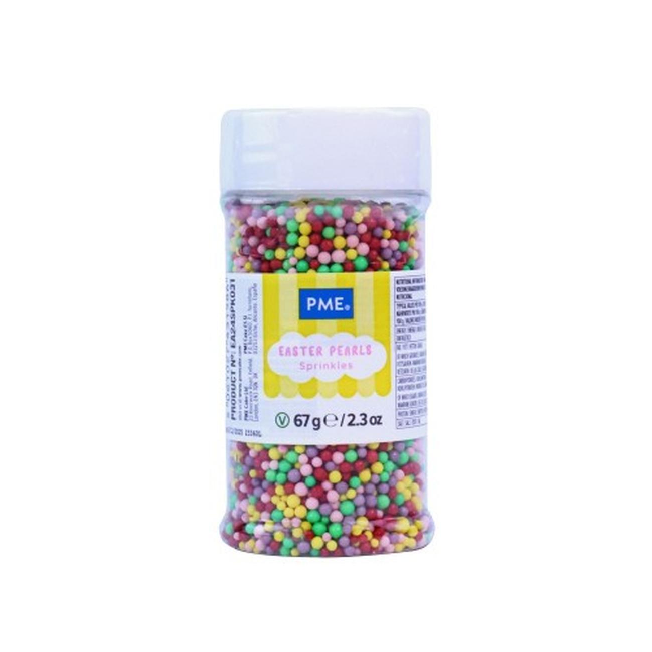 pme-easter-sprinkles-multicolour-mini-pearls - PME Easter Sprinkles Multicolour Mini Pearls 60g