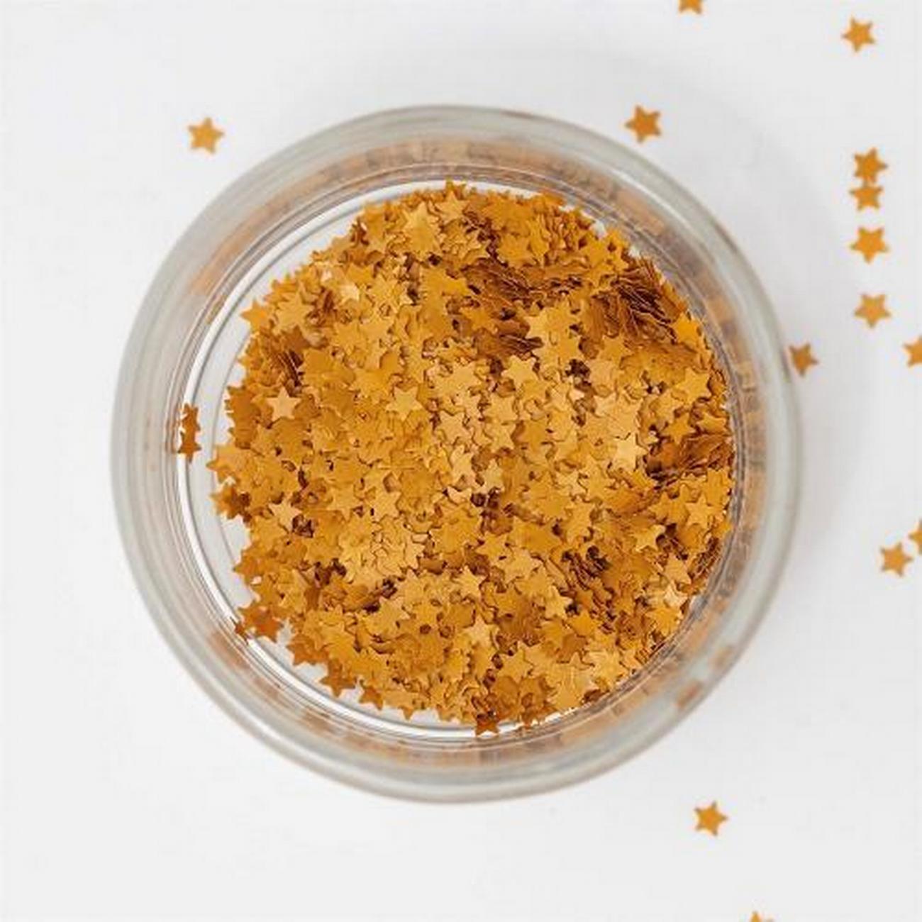 pme-edible-glitter-shapes-gold-stars-1g - PME Edible Glitter Shapes Gold Stars 1g