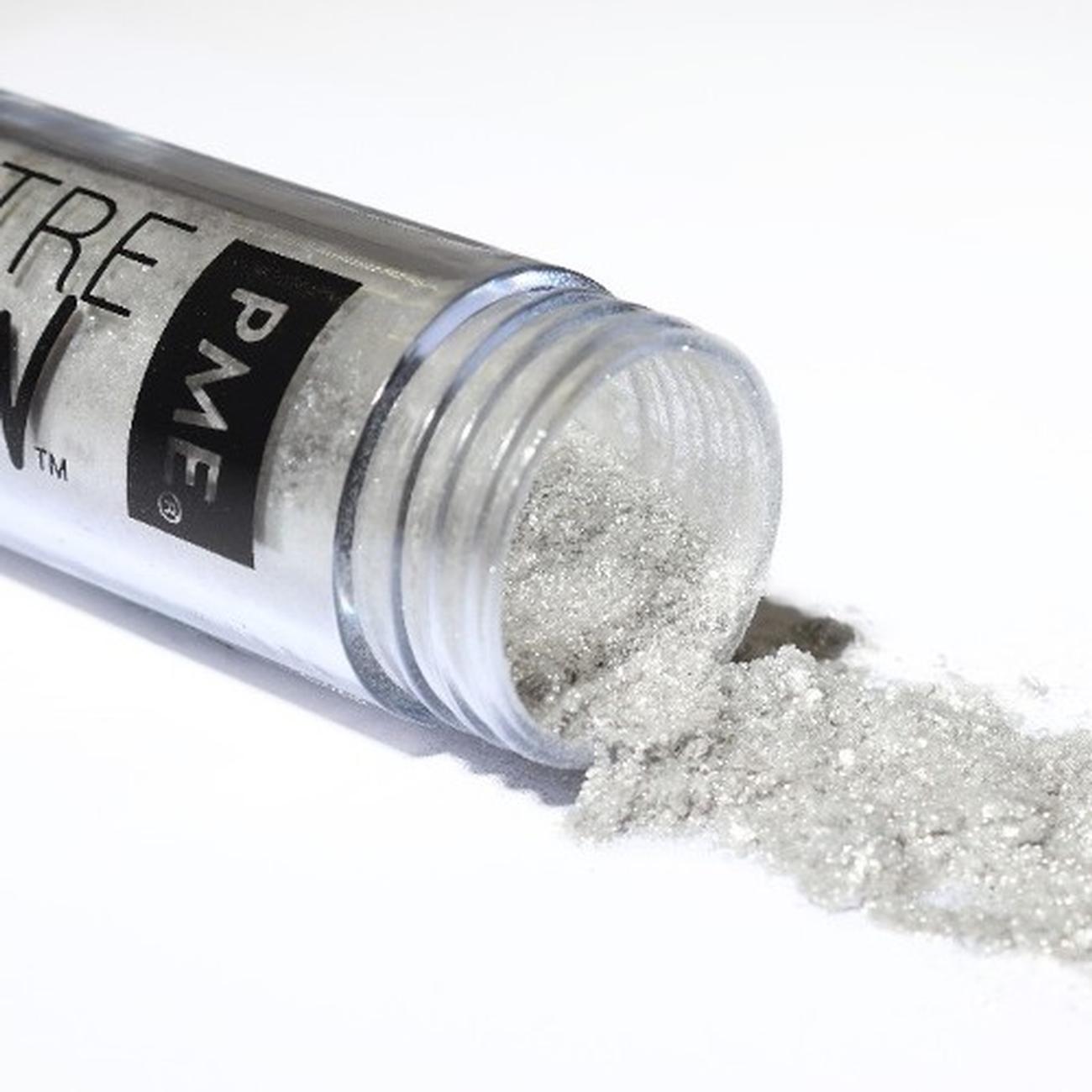 pme-edible-lustre-snow-silver - PME Edible Silver Lustre Snow 10g