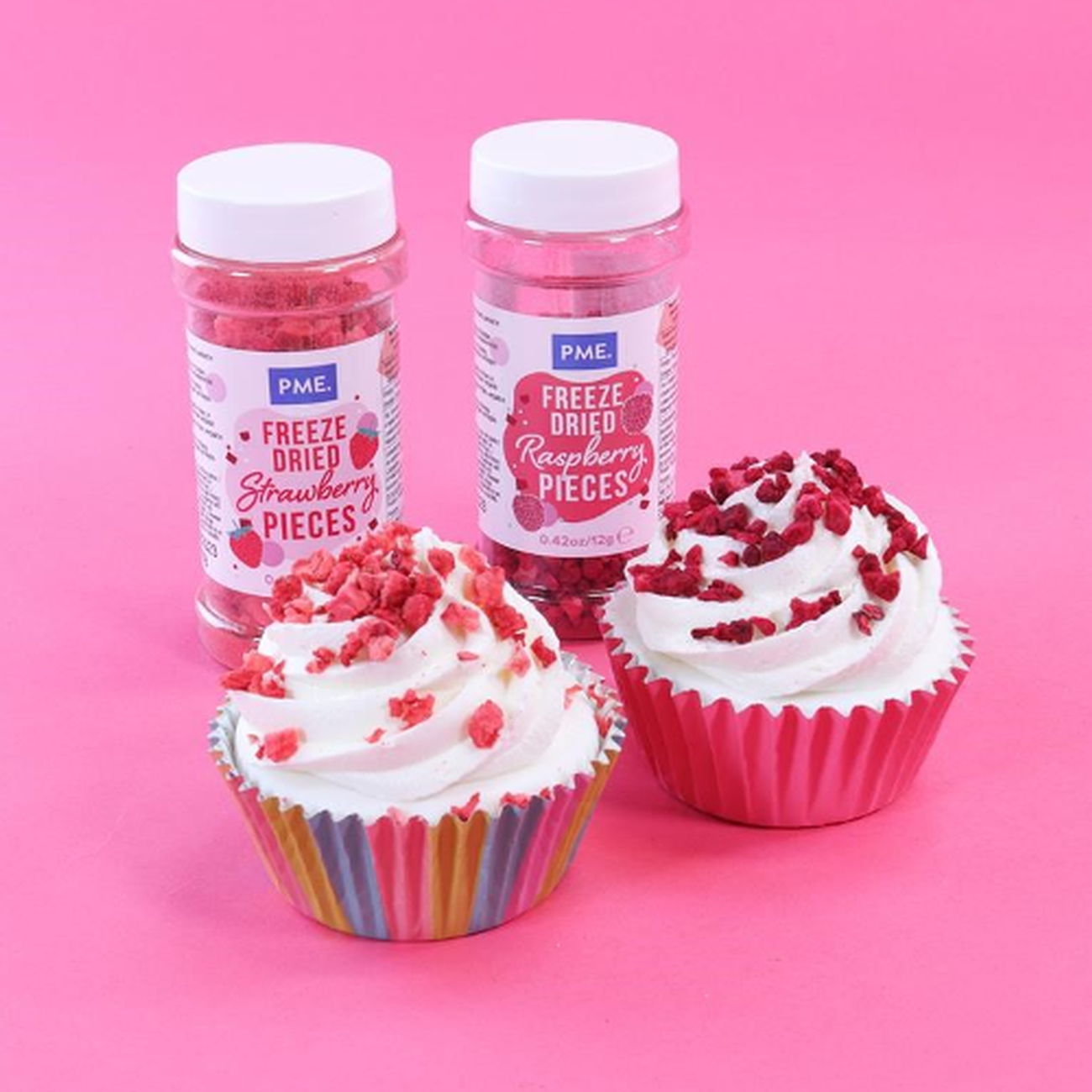 pme-freeze-dried-raspberry-pieces - PME Freeze Dried Raspberry Pieces