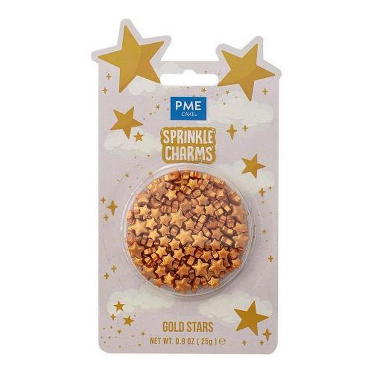 pme-gold-stars-sprinkles-25g - PME Gold Stars Sprinkles 25g