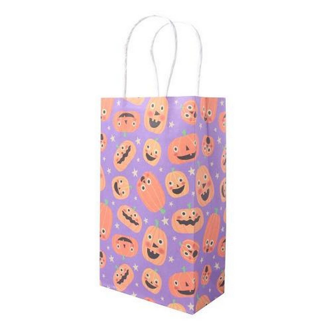 pme-halloween-paper-treat-bags-pumpkin-party - PME Pumpkin Party Halloween 4 Paper Treat Bags