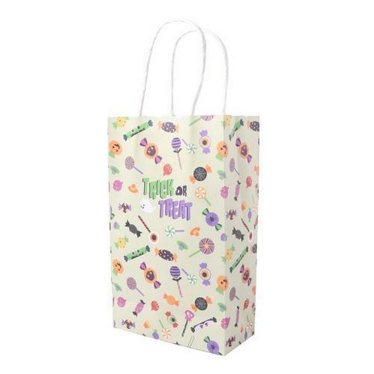 pme-halloween-paper-treat-bags-trick-or-treat - PME Trick or Treat Halloween 4 Paper Treat Bags 