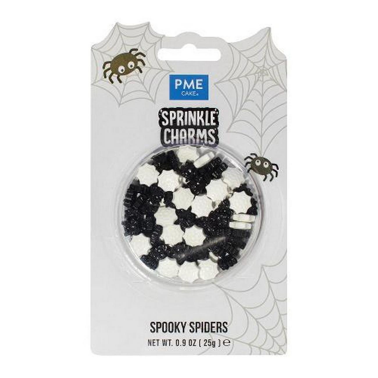 pme-halloween-sprinkle-charms-spooky-spiders-25g - PME Halloween Sprinkle Charms Spooky Spiders 25G