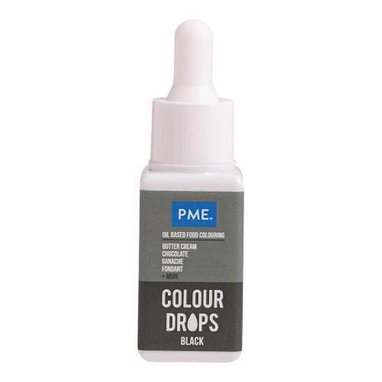 pme-oil-based-food-colour-black-20ml - PME Oil Based Food Colour Black 20ml