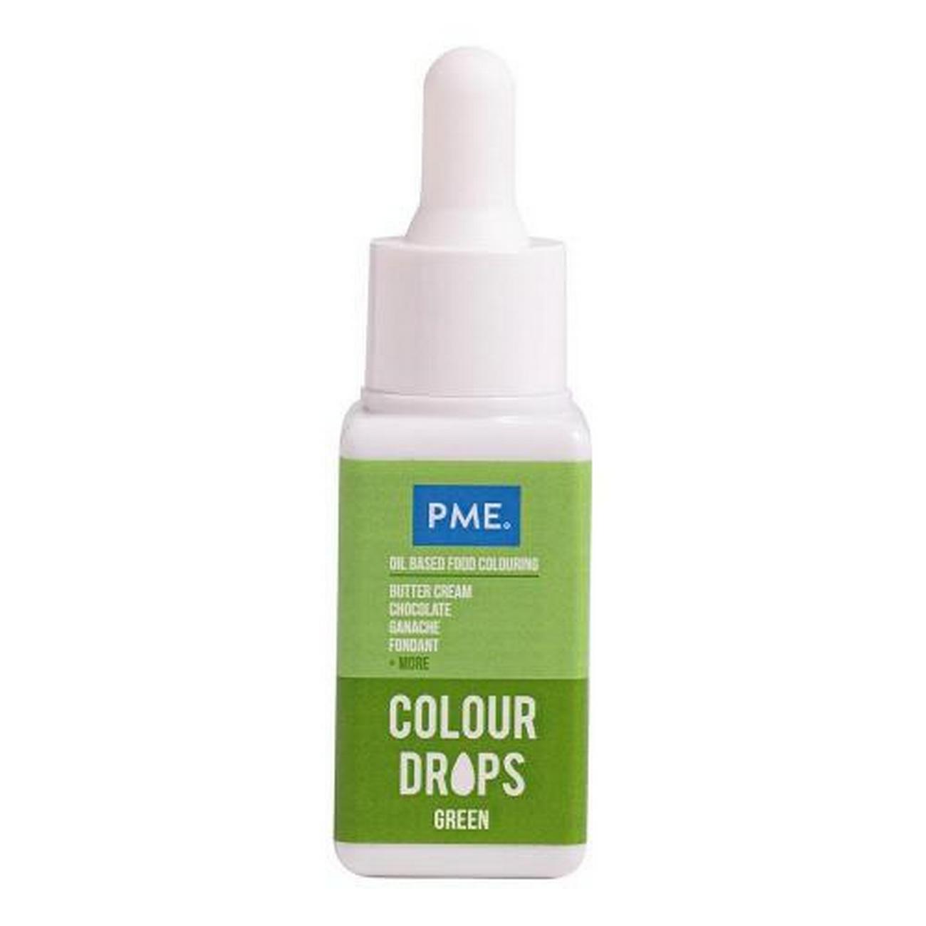 pme-oil-based-food-colour-green-20ml - PME Oil Based Food Colour Green 20ml
