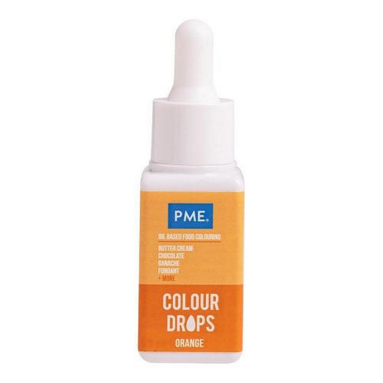 pme-oil-based-food-colour-orange-20ml - PME Oil Based Food Colour Orange 20ml