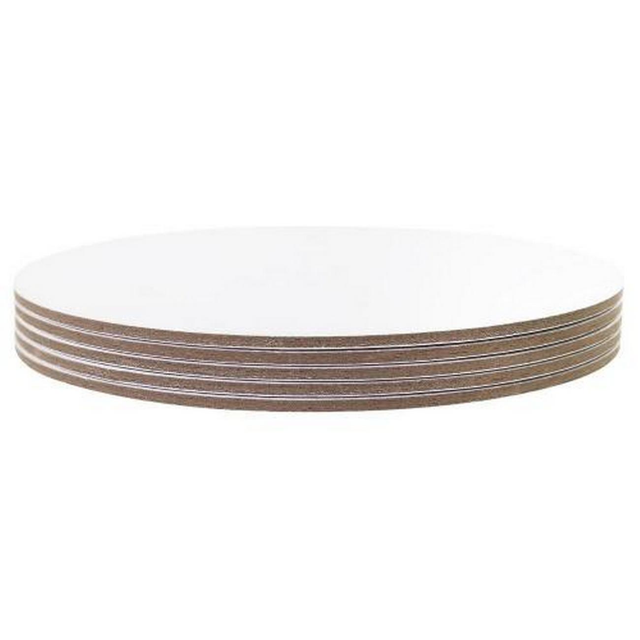 pme-pack-of-five-round-cake-cards-white-10-inch-25cm - PME Pack of 5 Round Cake Cards White 10inch