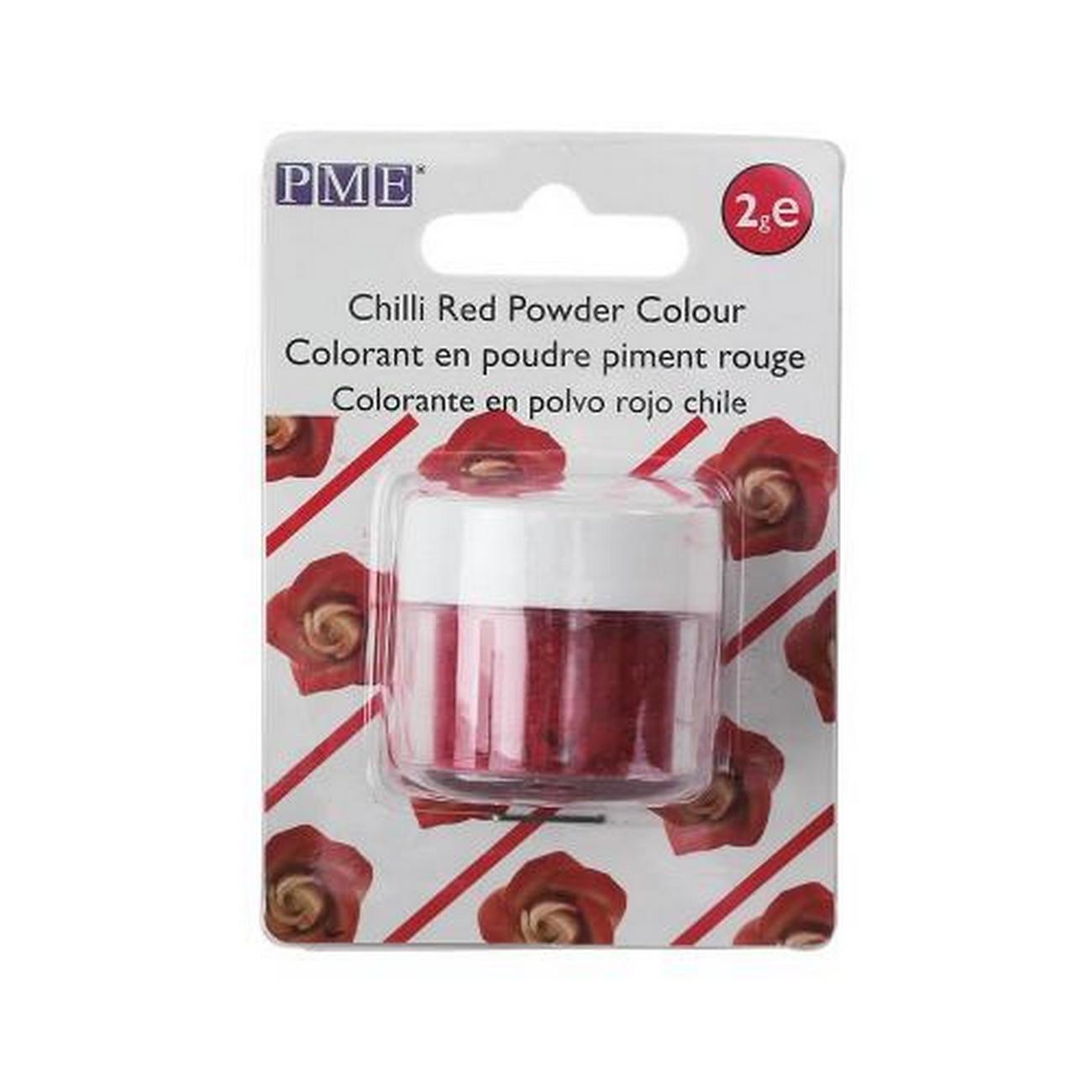 pme-powder-colour-chilli-red-2g - PME Powder Colour Chilli Red 2g